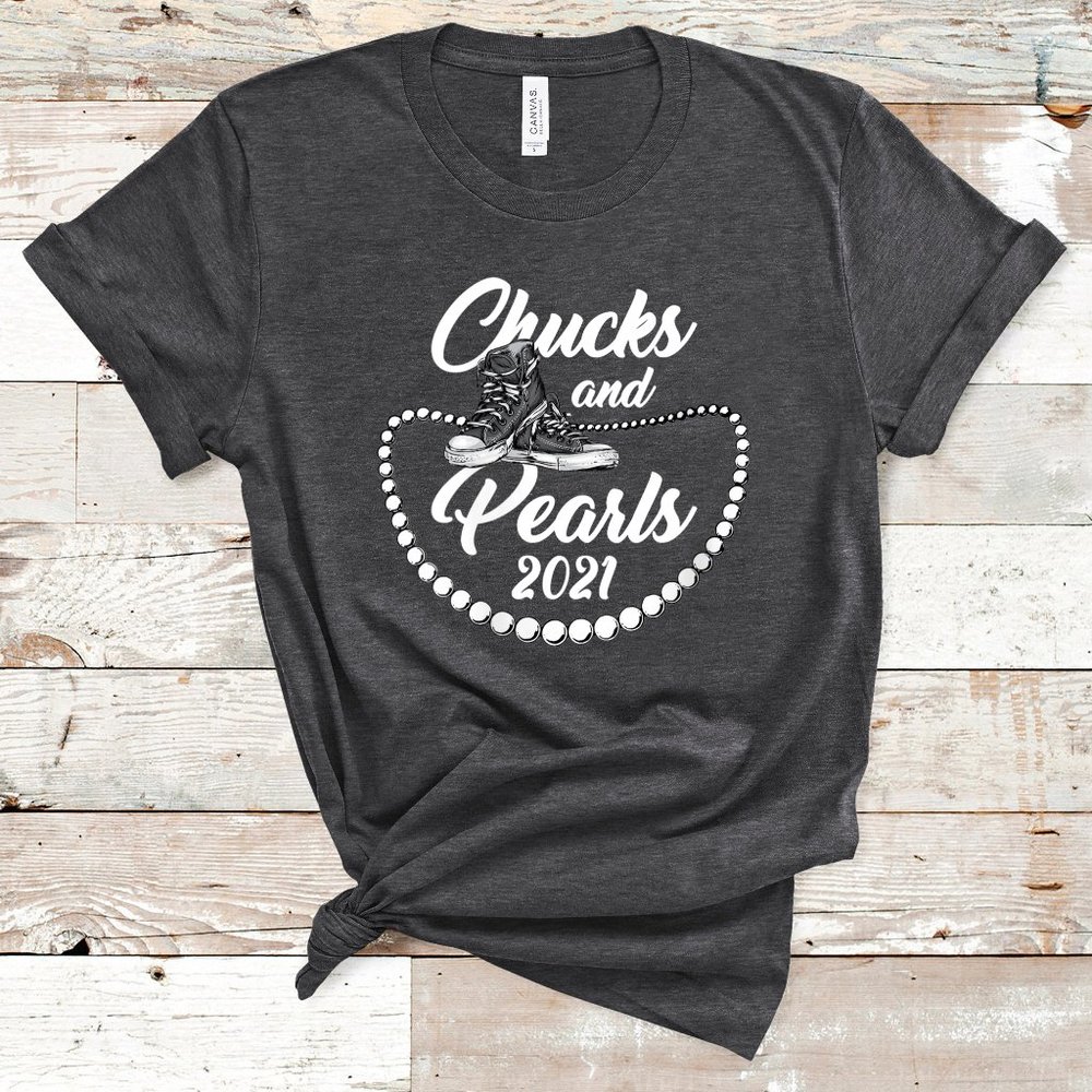 CHUCKS AND PEARLS SHIRT, KAMALA HARRIS, JOE BIDEN
